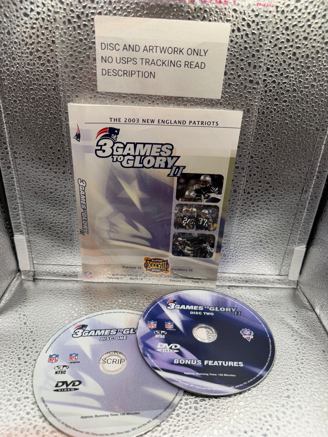 3 Games to Glory III DVD 2004 New England Patriots Super Bowl XXXVIII Champions