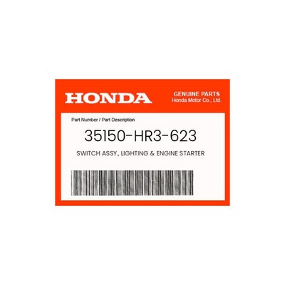 Honda Genuine Switch Assy., Lighting & Engine Starter - 35150-Hr3-623