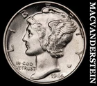 1944 Mercury Dime- Silver- Choice Gem Brilliant Uncirculated Luster #J4549