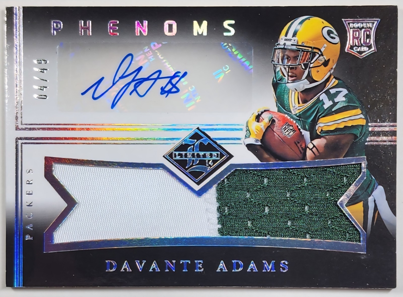🔥 /49 2014 PANINI DAVANTE ADAMS ROOKIE PATCH AUTO RPA LOS ANGELES RAMS PACKERS  view 5