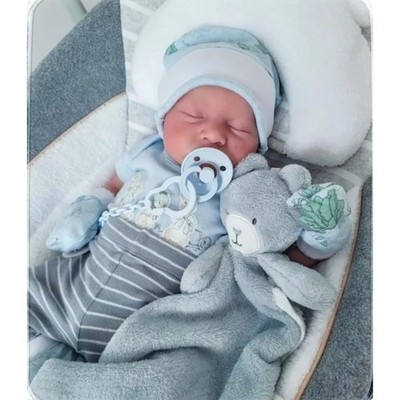 KSBD realistische Reborn Puppen Levi - 18 Zoll lebensecht schlafend Baby Junge, die aussehen