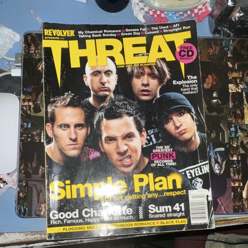 Threat Magazine March 2005 Simple Plan, Good Charlotte, Sum 41