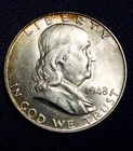 Choice BU FBL 1948 Philadelphia Franklin Half Dollar 50C Uncirculated