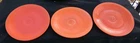 3 lot-Vintage 1930's Fiesta Fiestaware Dinner Plate Original Red Orange 9.5" USA