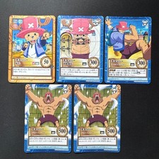Bandai One Piece Carddass Hyper Battle Chopper 5 Card Set Authentic Rare