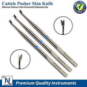 V-Shaped Cuticle Pusher Dead Skin Remover Nail Art Care Manicure Pedicure