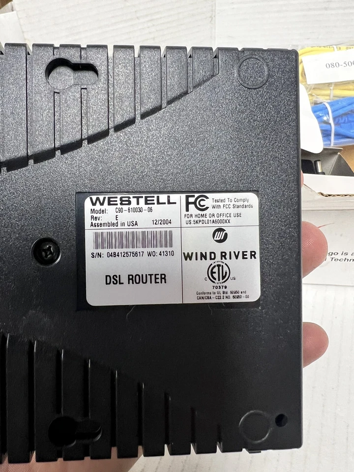 Módem router de Internet con cable DSL Westell modelo 6100 C90-610030-06 NUEVO Foto 4 de 4