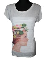 Damen T-SHIRT Shirt Vero Moda Loveable Ss Top Snow White Gr. S Neu