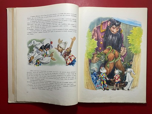 COLLODI - AVVENTURE PINOCCHIO Fabbri Grande Formato 1955 Libro illustrato MARAJA - Foto 5 di 10