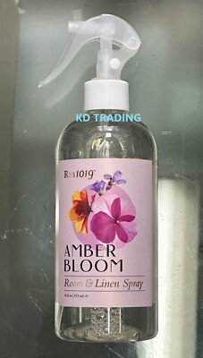Room 1019  AMBER BLOOM Lightly Scent AROMA Room & Linen Fabric Refresh Spray