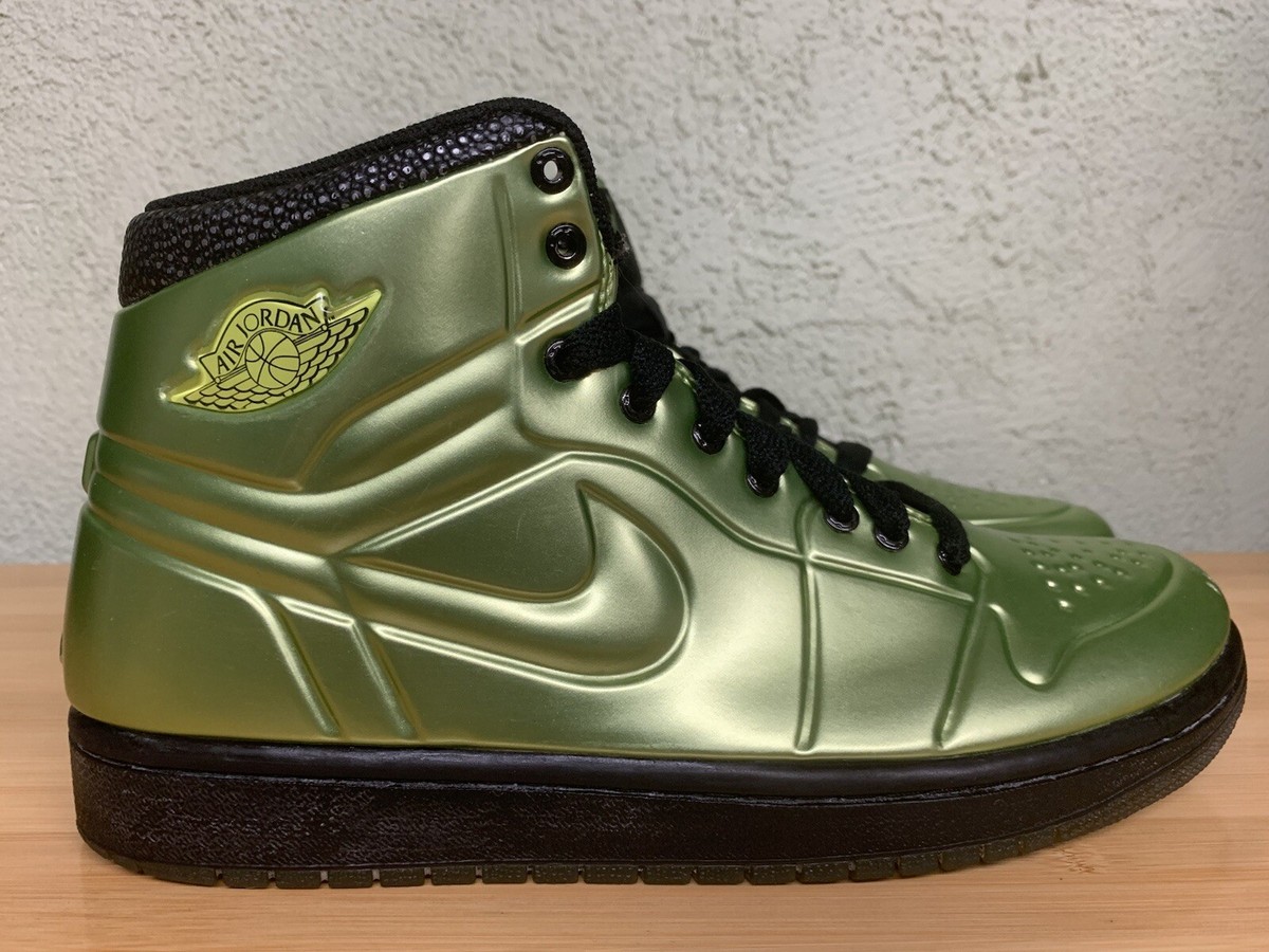 Size 8 Jordan Air Jordan 1 Anodized Green Spark Black 414823-301