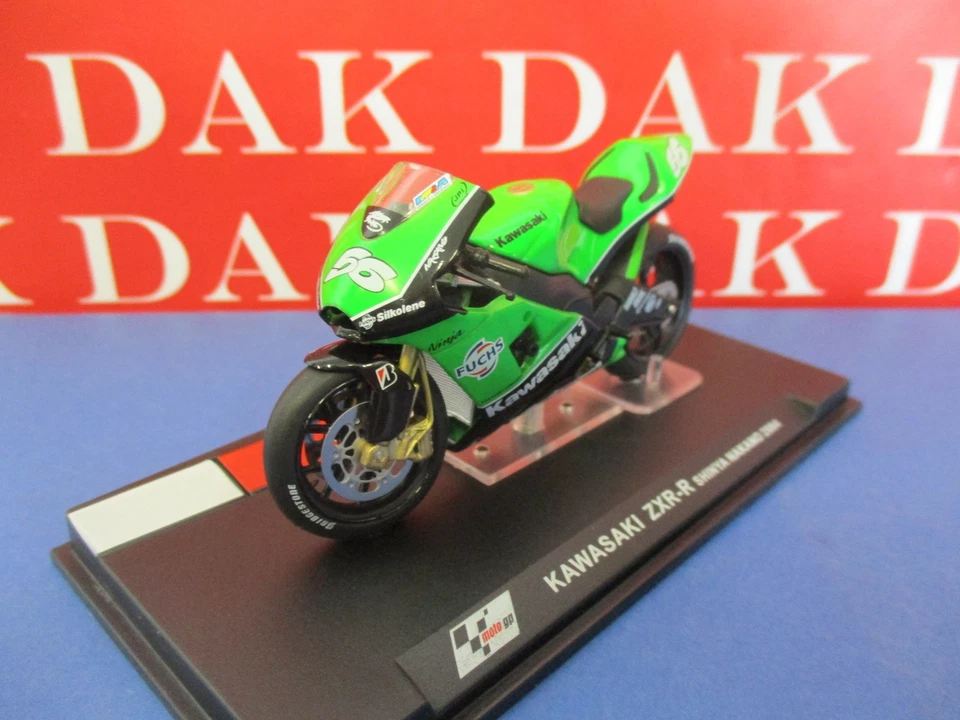 Die cast 1/24 Modellino Moto GP Kawasaki ZXR-R Shinya Nakano 2004 - Immagine 2 di 4