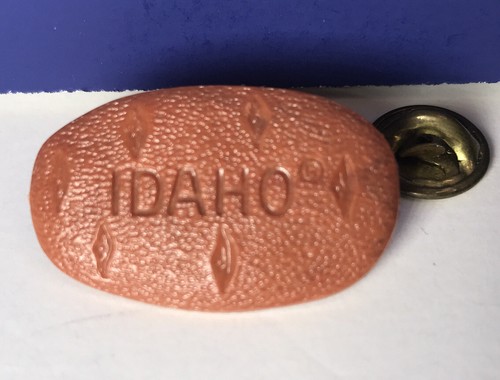 Vintage Idaho Potato Lapel Hat Tie Pin 1.25" Pinback - Bild 5 von 7