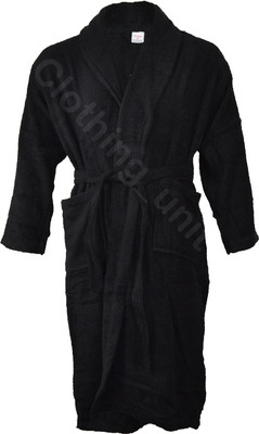 Mens Ladies 100% Cotton Shawl Collar Towel Terry Towelling Bathrobe Robe Gown