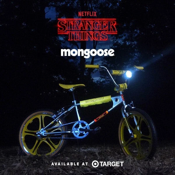 Mongoose Max Netflix Stranger Things 20 inch BMX Bike - Yellow - Image 2 of 4