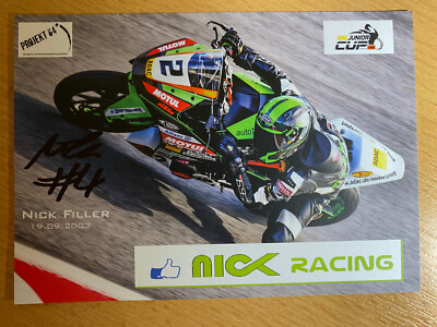 Nick Filler Original Autogramm handsigniert Motorrad Rennfahrer Deutschland
