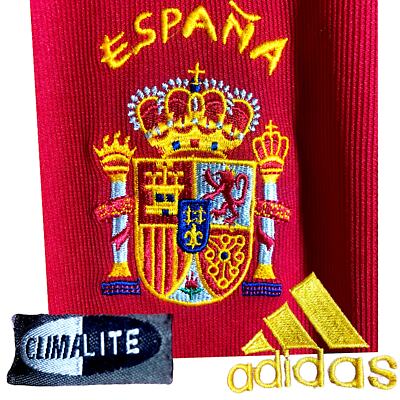 España Spain 2002 World Cup Authentic Adidas Red Soccer Jersey