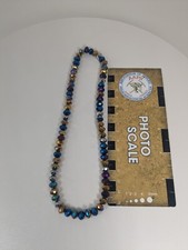 Beads For Jewelry Making, Arts  Crafts, Metallic Midnight Blue Rondelle Beads