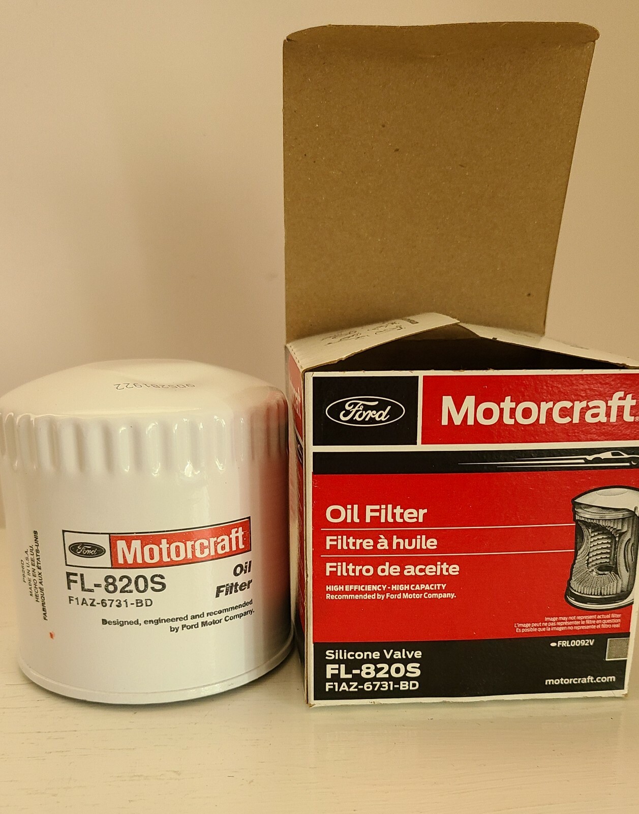 NEW OEM 19982020 Ford F150 FL820S Oil Filter Silicone Anti Drainback
