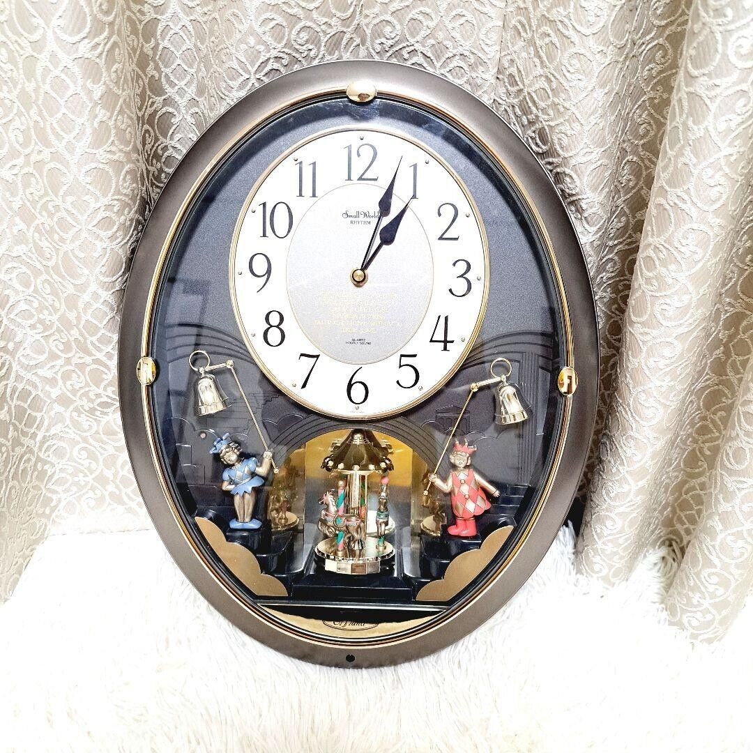 small world RHYTHM 4MH710 Rhythm Clock Karakuri Wall Hanging small world RHYTHM 4MH710 Rhythm Clock Karakuri Wall Hanging