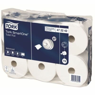Tork SmartOne 6 Rollen Toilettenpapier 2-lagig T8 472242