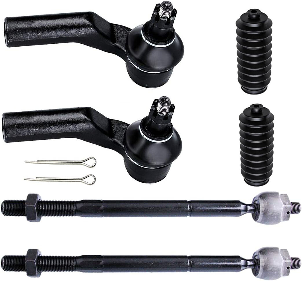 6x For 2004-2012 2013 Mazda 3 5 Front Inner & Outer Tie Rod Ends
