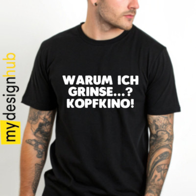 T-Shirt mit Spruch witzig Kopfkino Sprüche fun Motiv Motto Funshirt Geschenk
