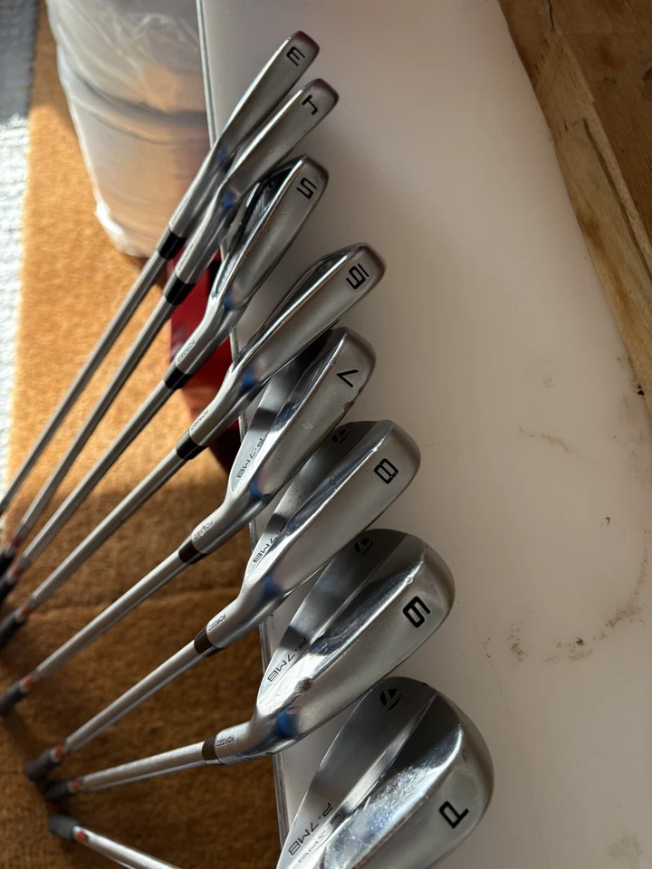 Beautiful Rare TaylorMade Tour Issue MbCB Combos Extra Stiff Kbs C Taper 130 3 P - Image 2 of 4