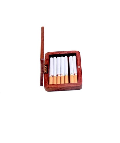 wooden pocket size business card or cigarette case holder - Picture 3 of 3