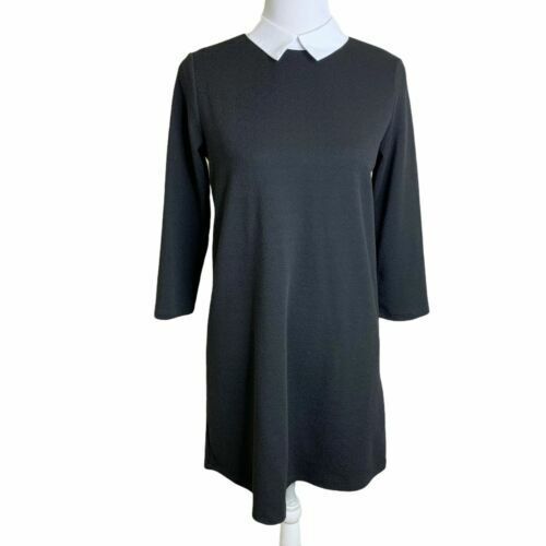 ZARA WOMAN NWT FW24 BLACK SHORT KNIT DRESS WITH BOWS ALL ZARA WOMAN NWT FW24 BLACK SHORT KNIT DRESS WITH BOWS ALL