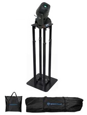 Rockville ROCK SPOT 260W DJ Moving Head Spot/Gobo/Prism Light Black Totem Stand