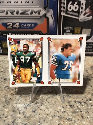 1987 Topps Album Stickers Ray Childress Tim Harris #92-240 Oilers Packers