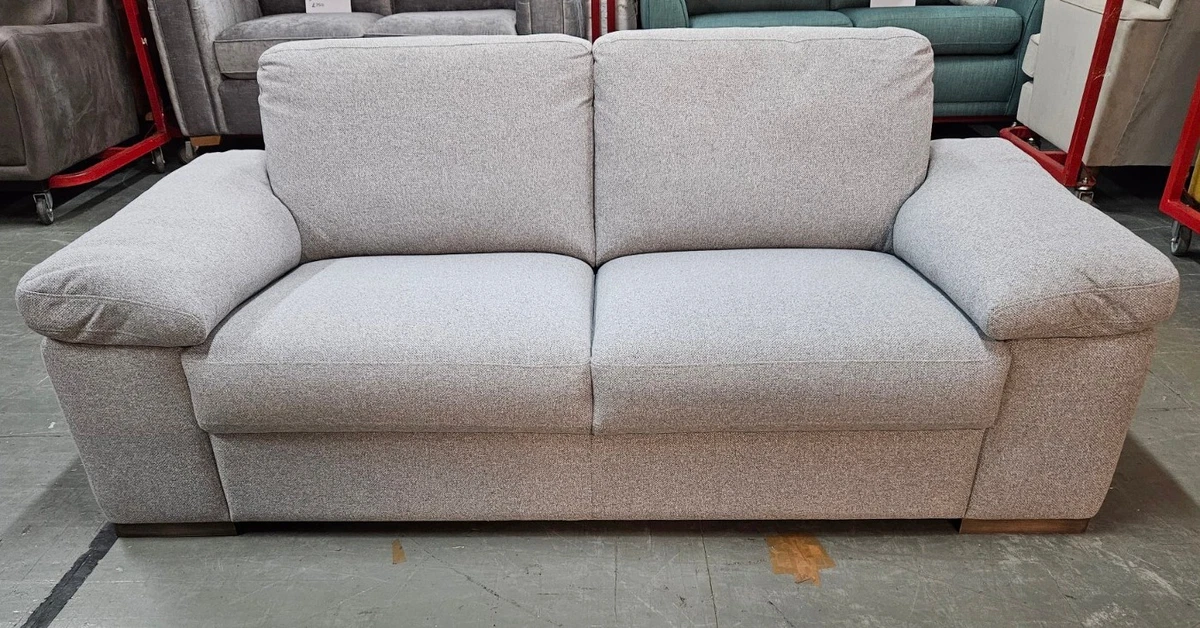 3 Seater Sofa Ashley Silver RRP 1599