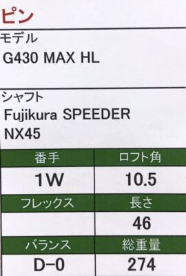Golf Driver Ping G430 MAX HL SPEEDER NX45 10.5 46inch JAPAN | eBay