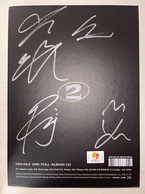 G) I-DLE G IDLE [2] Autographed Signed Album GIDLE | eBay