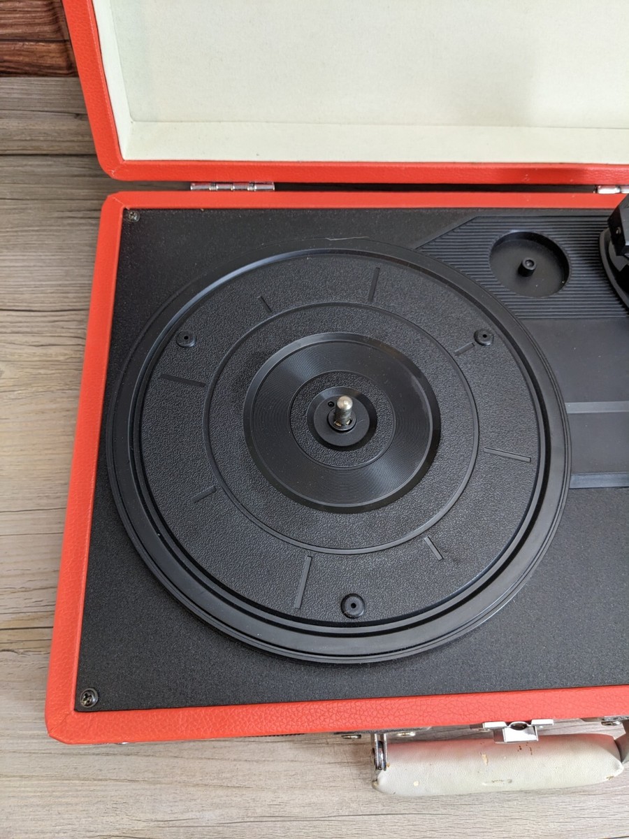 Crosley Portable Orange 3-Speed Turntable Record Player 2013 No