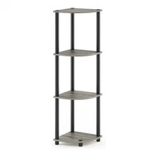 Stylish 4-Tier Corner Display Rack Multipurpose Shelving Storage Unit Furniture 