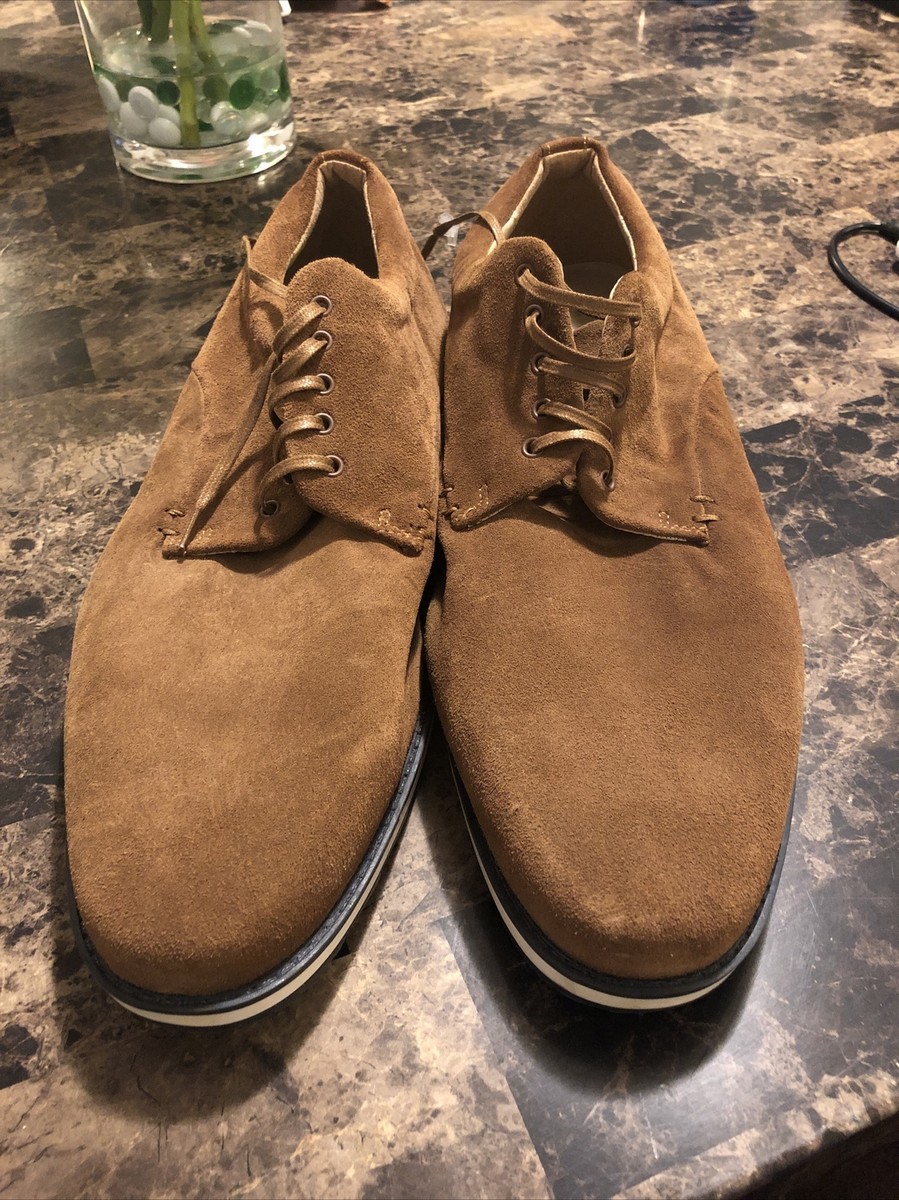 Zara Man Brown Suede Lace-up Shoes Size 12 EC-46 | eBay display picture 1