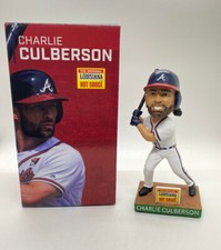 New Atlanta Braves Charlie Culberson Bobblehead Rome Louisiana Hot Sauce SGA