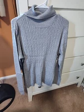 DENIM & COMPANY WOMENS XL TURTLENECK SWEATER NEW A203616