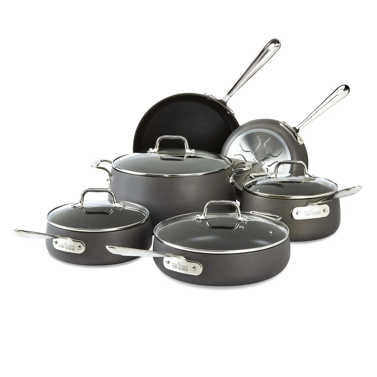 New All-Clad HA1 Hard Anodized Nonstick 10 PC Cookware Set
Opens in a new window or tab