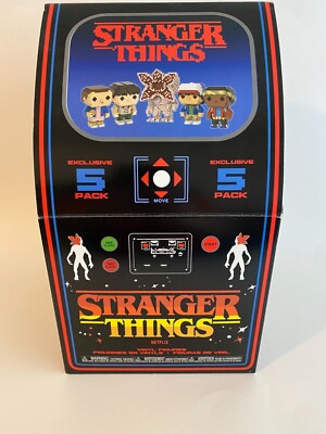 Funko Pop! Stranger Things 8-Bit Arcade 5 Pack Target Exclusive VAULTED NEW