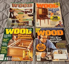 Lot of 4 - Vintage WOOD Magazines by Better Homes and Gardens - Lot 1089