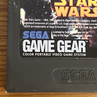 Ficha Técnica de Star Wars para Sega Game Gear | Museo Del Videojuego
