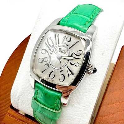 DANIEL JEANRICHARD TV Screen 26006 Automatic Watch Guilloche Silver