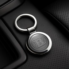 Brabus Classic Metal Keychain | Car Logo Keyring | Auto Key Fob Charm