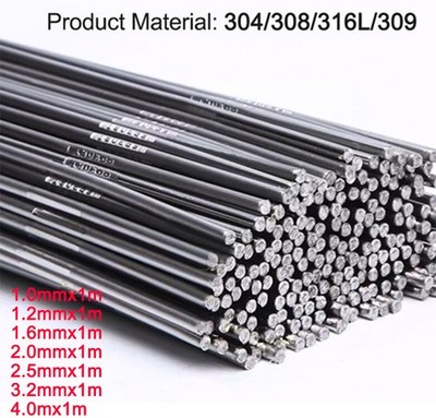 1KG Edelstahl Gerader Schweißdraht Argon Lichtbogen Schweißdraht 304/308/316L