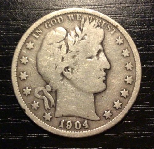 1904 Barber Silver Half Dollar, VG. B152