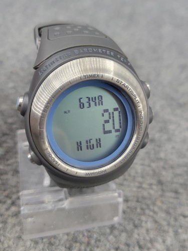 Timex Expedition Mens Watch Alarm Barometer Altimeter Chrono Alarm Indiglo - Picture 6 of 13