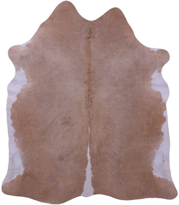 SUPER SALE Light Brown & White Natural Cowhide Rug - XX-Large 8' 3''H x 7' 2''W